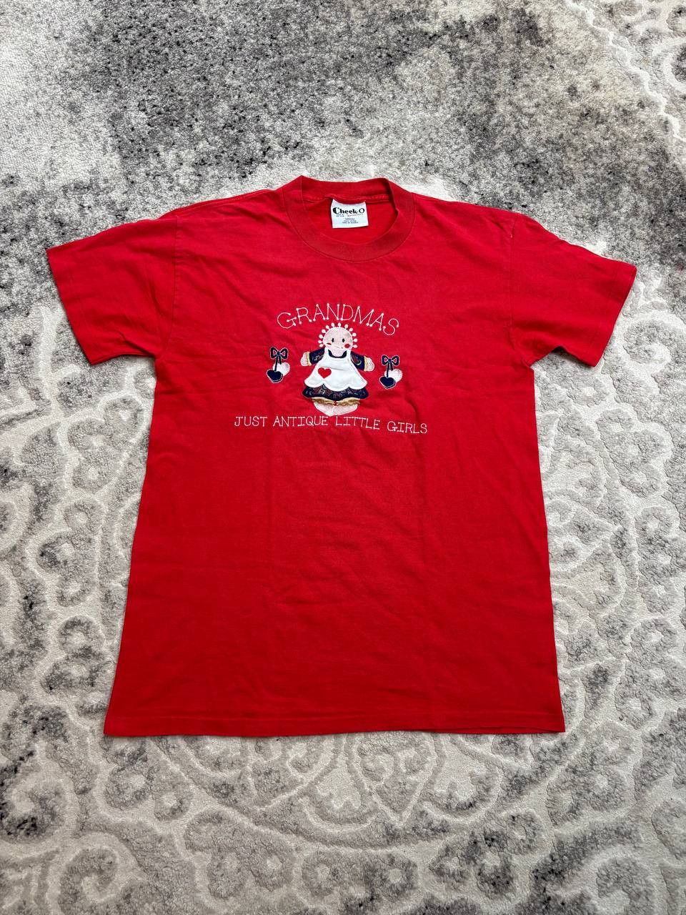 Vintage 90s Cheek-O Sportswear Grandma Embroidered Tee Single Stitch Size US M / EU 48-50 / 2 - 7 Thumbnail