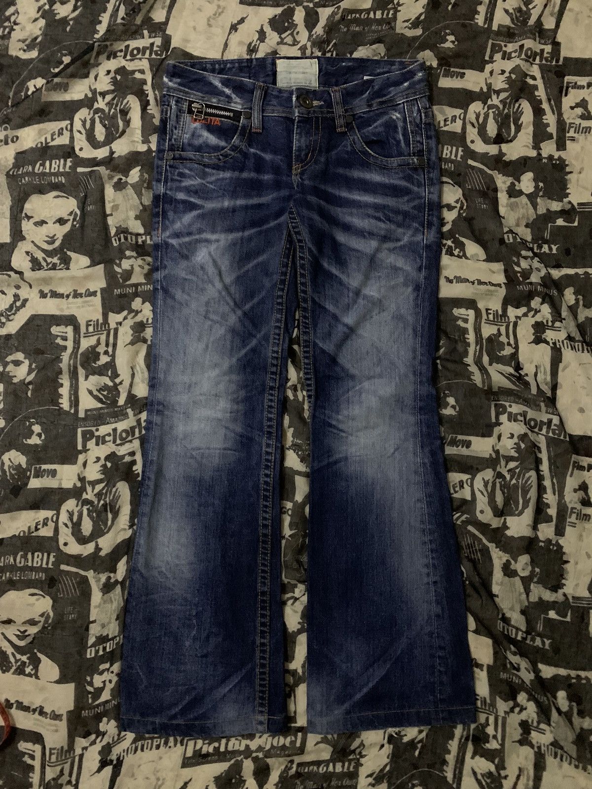 Hysteric Glamour 💥 Japanese Flare Lolita Yoshitomo Nara Denim Size 30" / US 8 / IT 44 - 4 Thumbnail