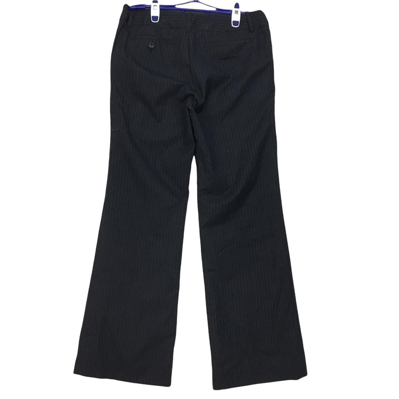 Vintage Vtg INED Striped Pants Trousers Wide Leg Casual Pants Size 30" / US 8 / IT 44 - 2 Thumbnail