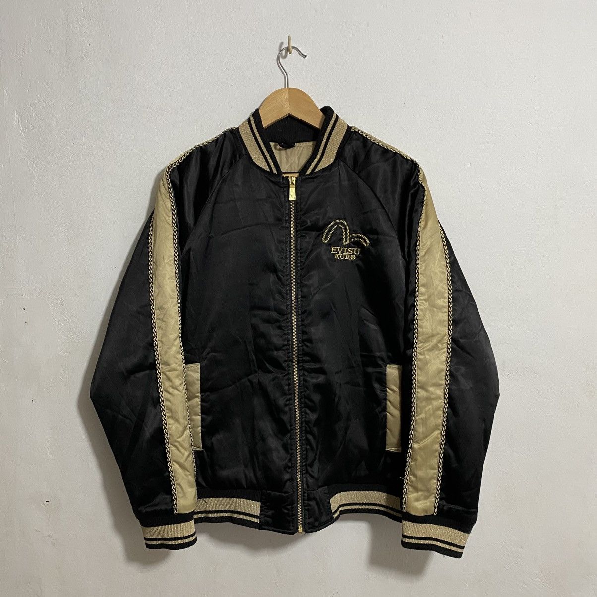 Evisu EVISU KURO DEMON SKULL BOMBER JACKET | Grailed