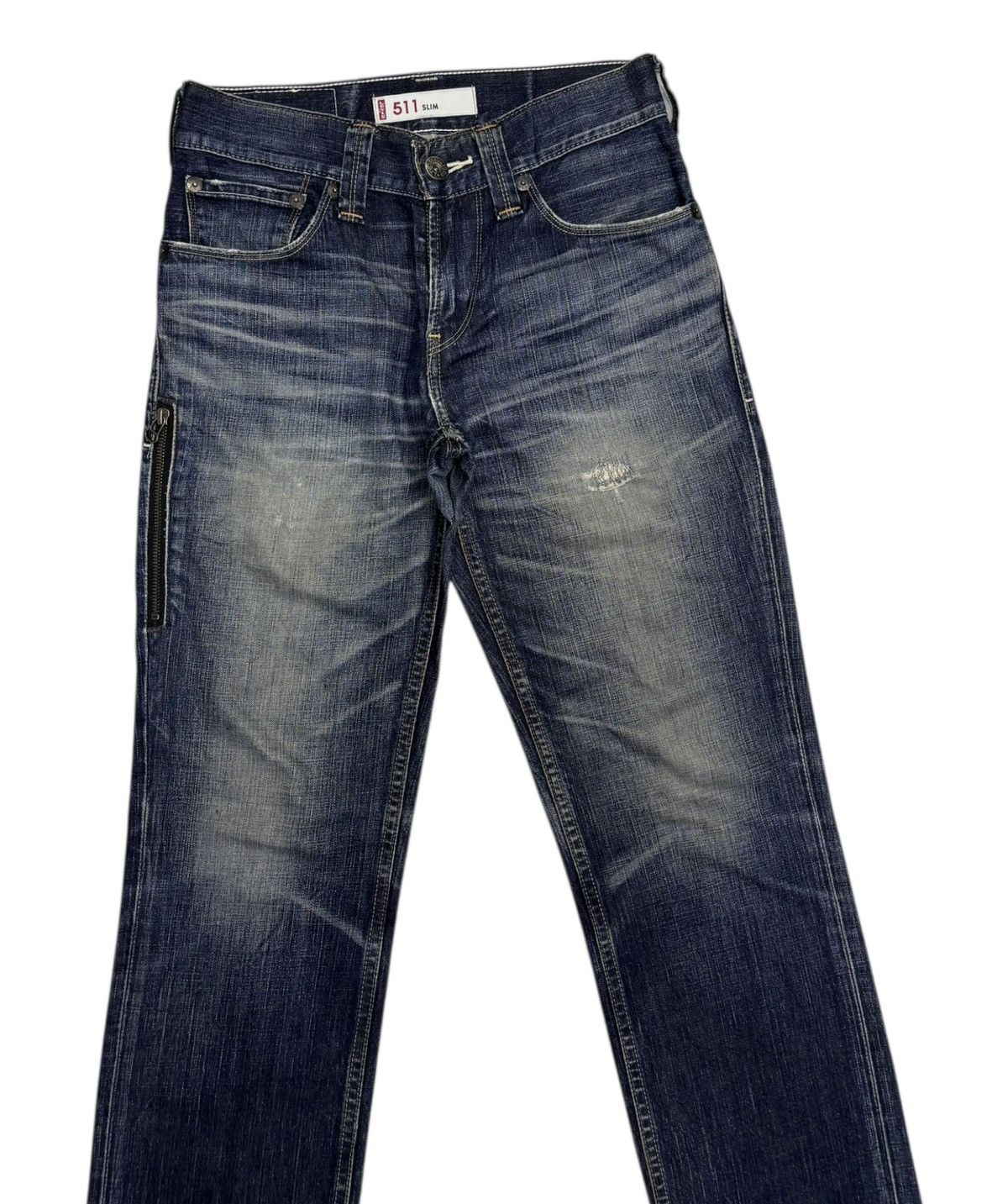Levi's Levis 511 Slim Zipper Pocket Blue Denim Jeans Size US 30 / EU 46 - 4 Thumbnail