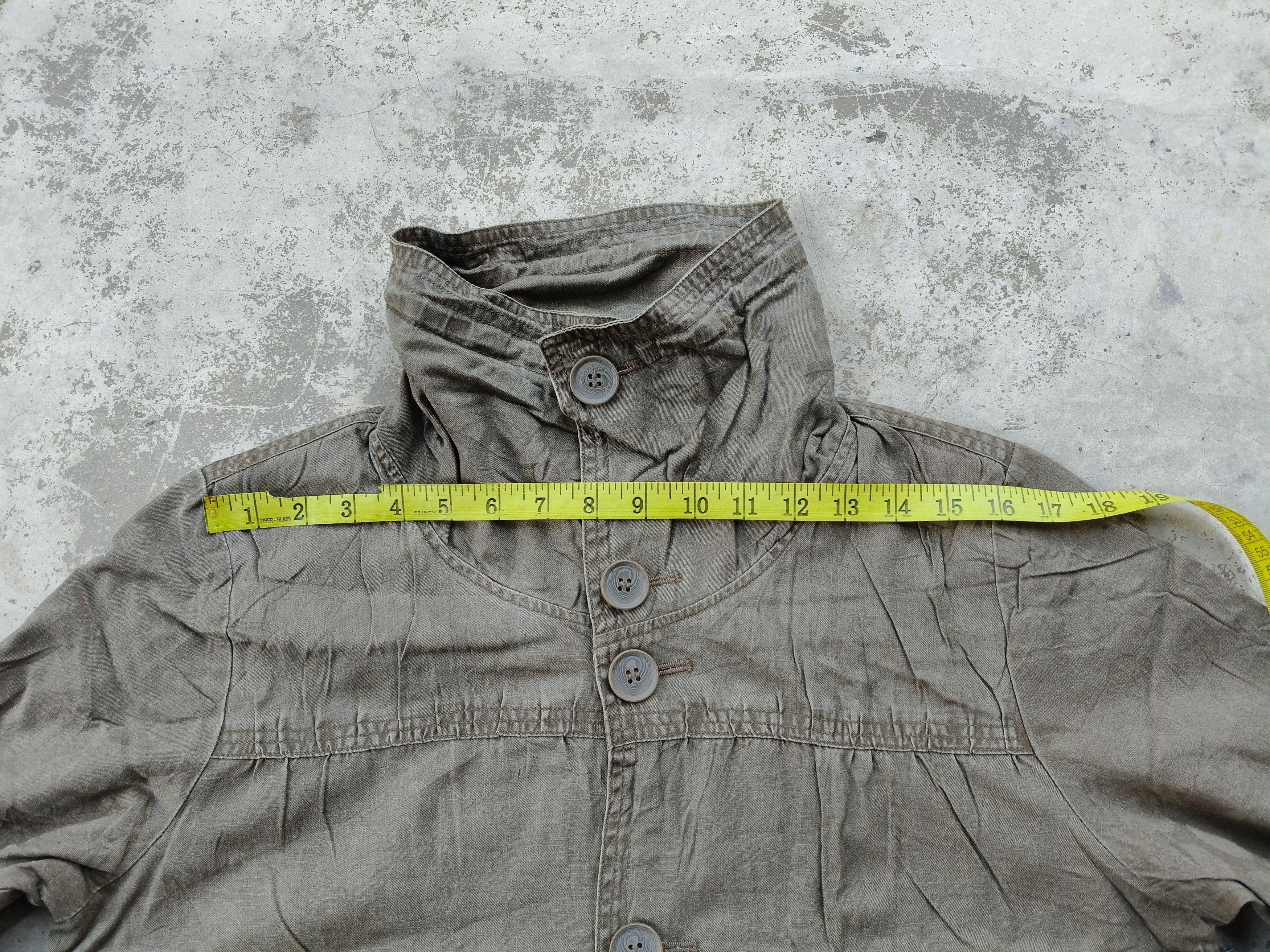 Japanese Brand Jinnee Button Up High Neck Jacket Size L / US 10 / IT 46 - 14 Thumbnail