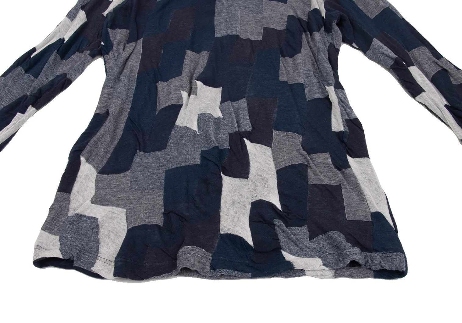 Yohji Yamamoto Yohji Yamamoto Cotton Panel Cut Sew Top Size US M / EU 48-50 / 2 - 7 Thumbnail