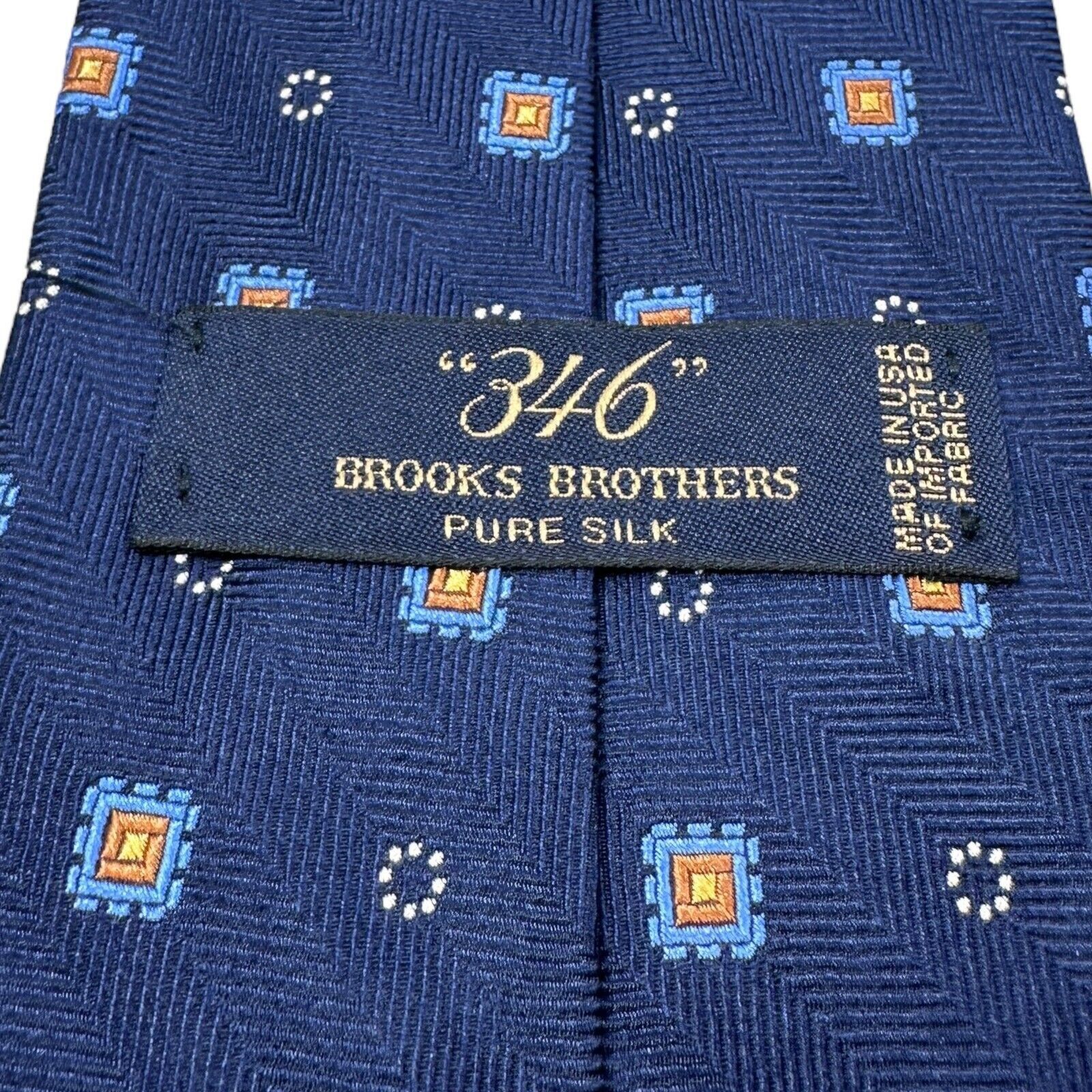 Brooks Brothers Brooks Brothers Neck Tie Mens Blue Silk 3.5" X 58" Size ONE SIZE - 3 Thumbnail