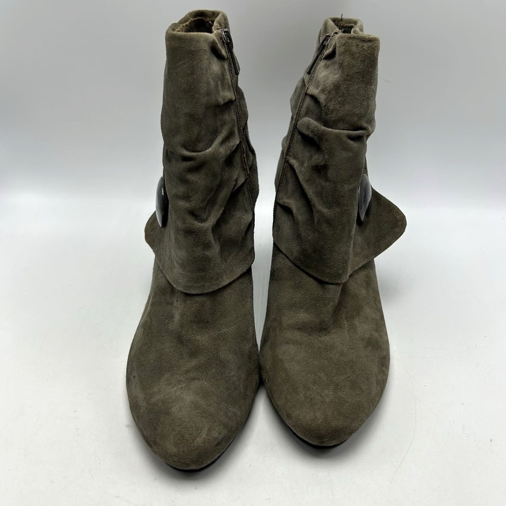 VANELI VINTAGE Ditto by Van Eli Boot Womens 9M Booties Gray Side Zip Heels Size US 9 / IT 39 - 4 Thumbnail