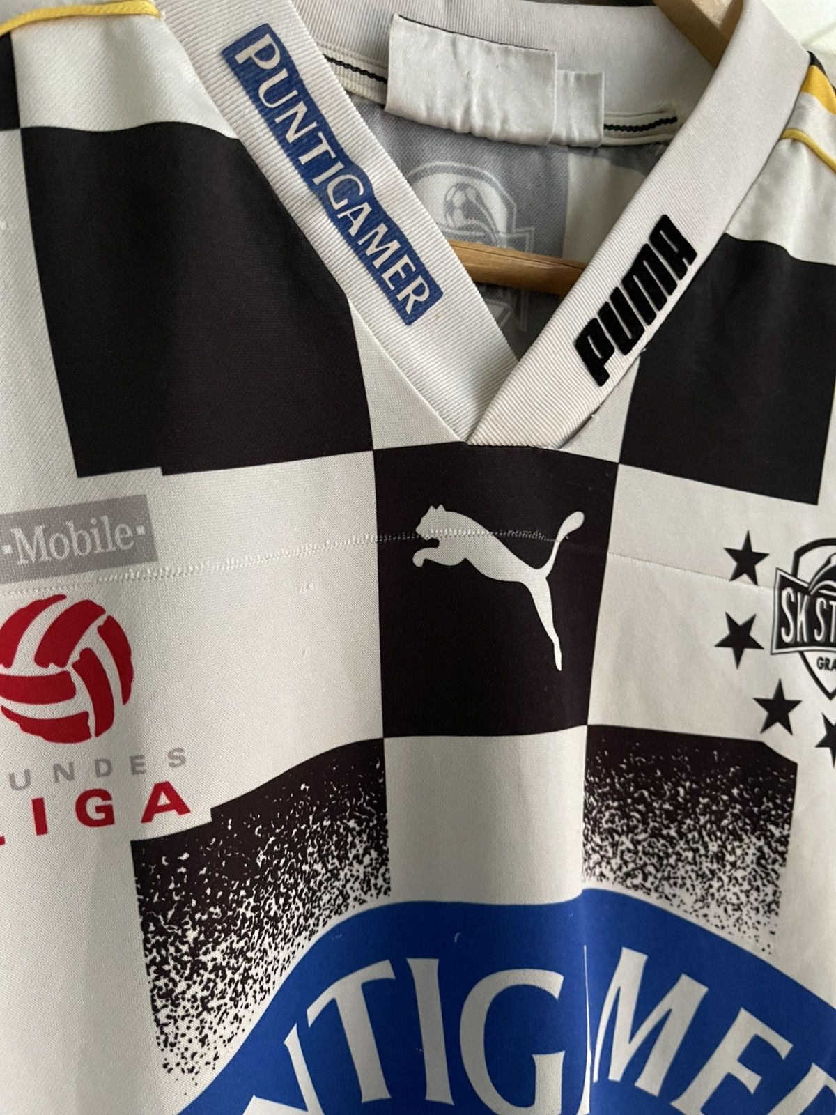 Puma Vintage Sturm Graz 2002-03 Home Jersey Kienzl #12 matchworn Size US XL / EU 56 / 4 - 4 Thumbnail