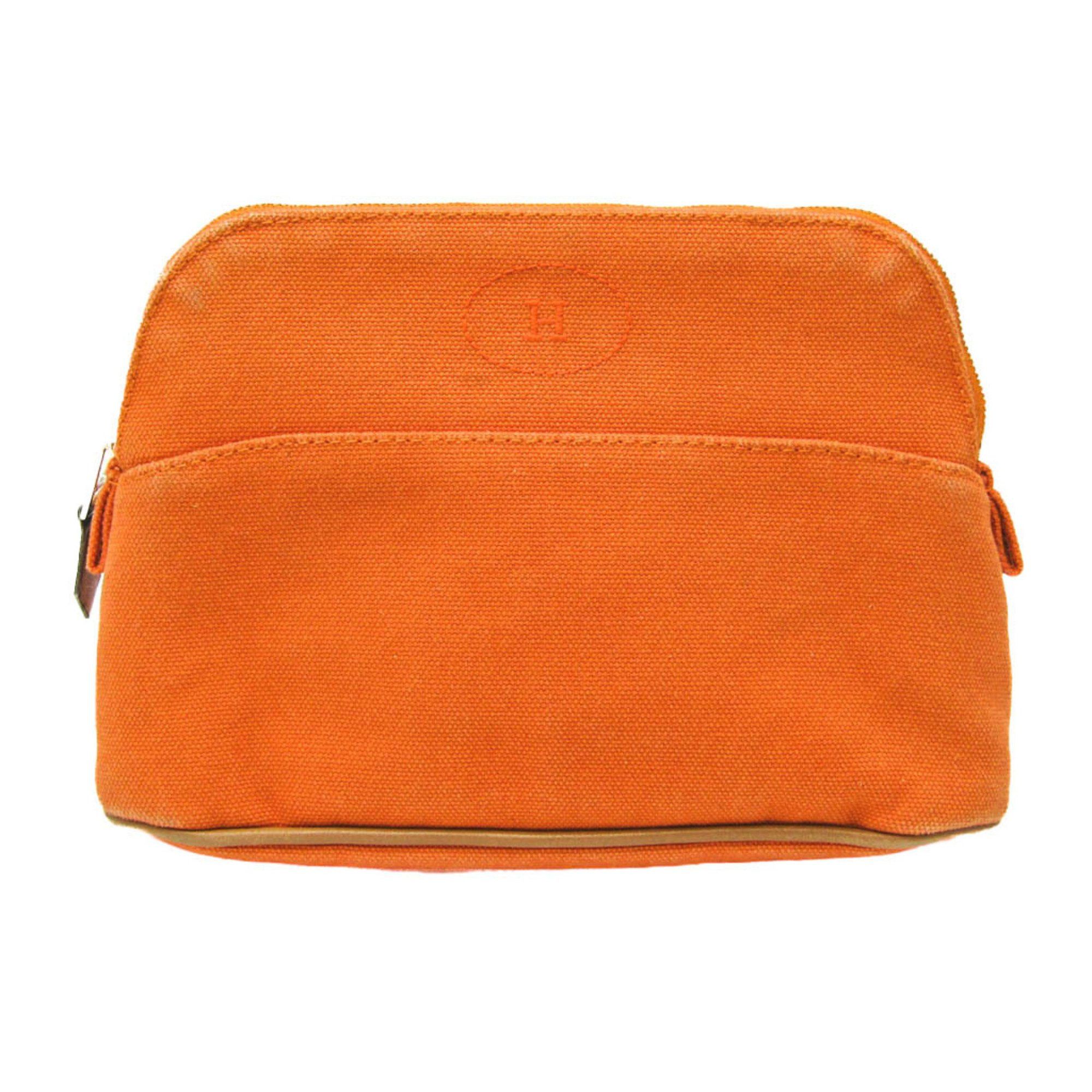 image of Hermes Bolide Clutch in Orange, Women's