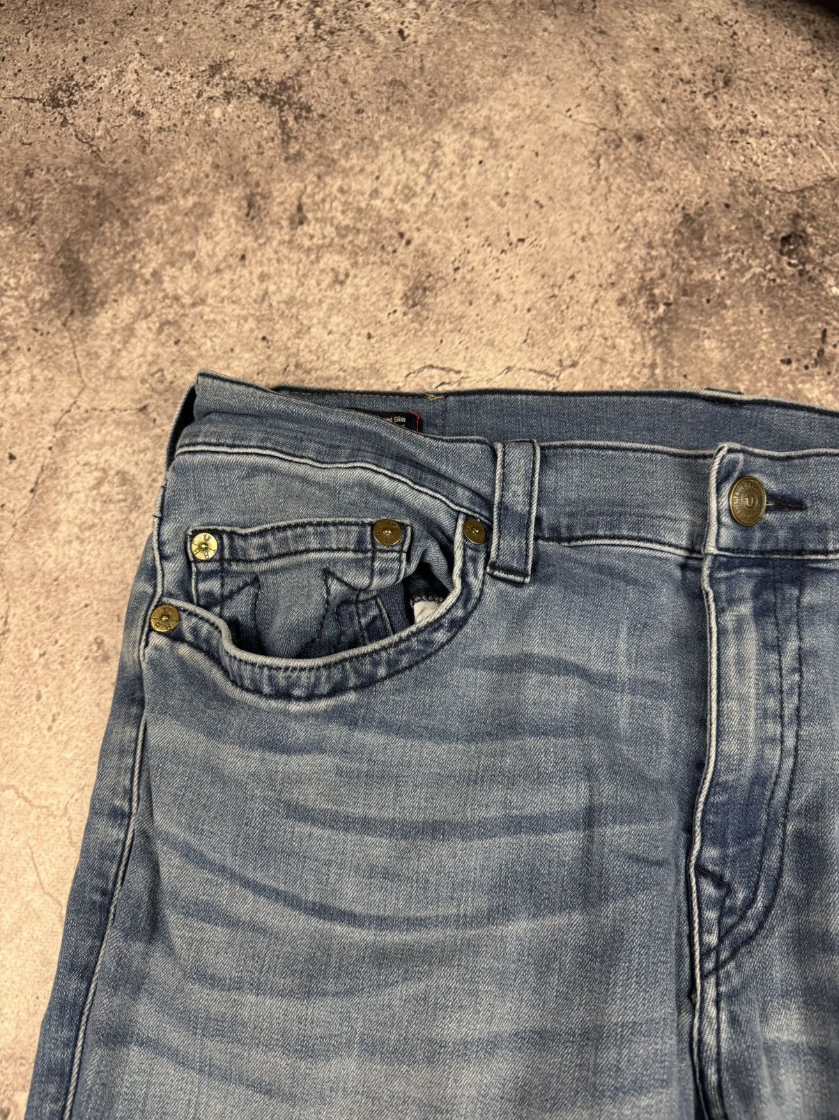 True Religion Crazy Vintage Y2K True Religion Jeans Hip-Hop Skater Unique Size US 38 / EU 54 - 3 Thumbnail