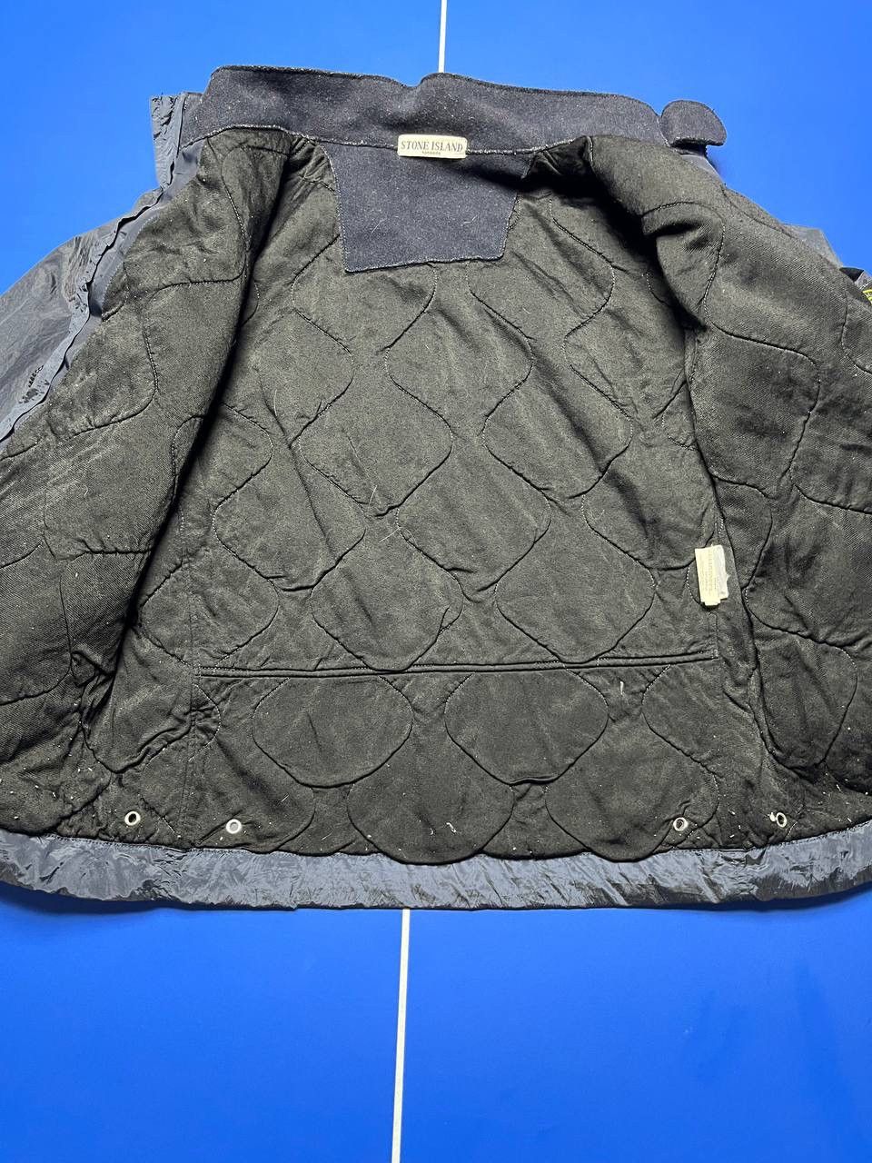 Stone Island Stone Island 2007 Navy Nylon Metal Quilted Bomber Jacket Size US M / EU 48-50 / 2 - 12 Thumbnail