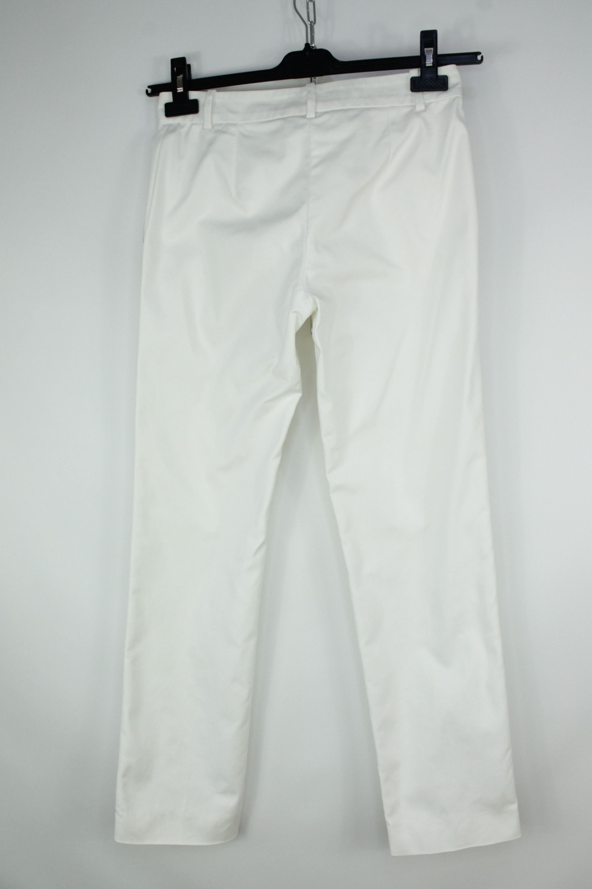 Versace Gianni Versace White Stretch Cotton Tailored Pants Suit Wmns Size XS / US 0-2 / IT 36-38 - 17 Thumbnail