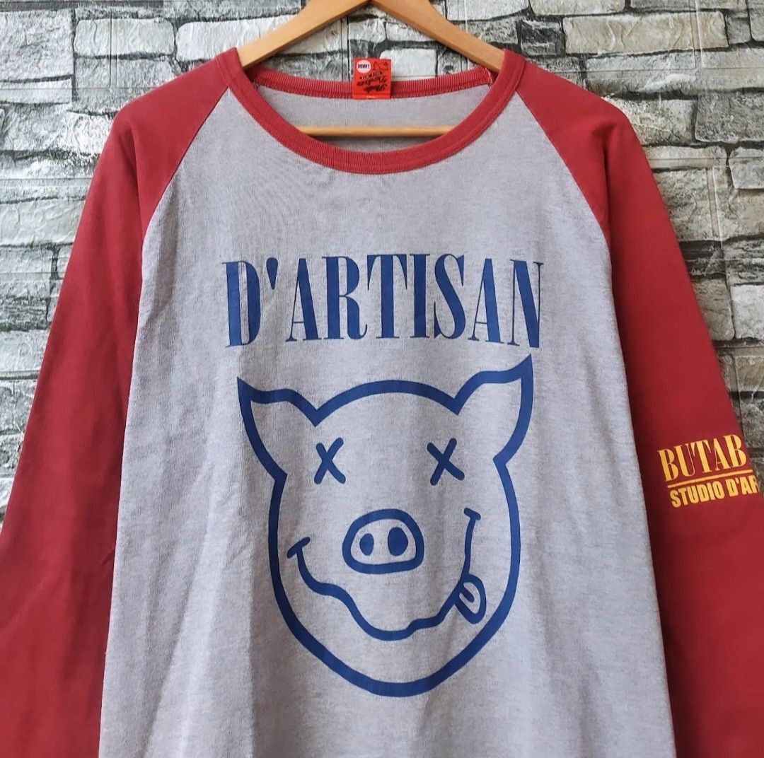 Studio D'Artisan Vtg 90s Studion D'Artisan Butabana Raglan Shirt Size US L / EU 52-54 / 3 - 3 Thumbnail