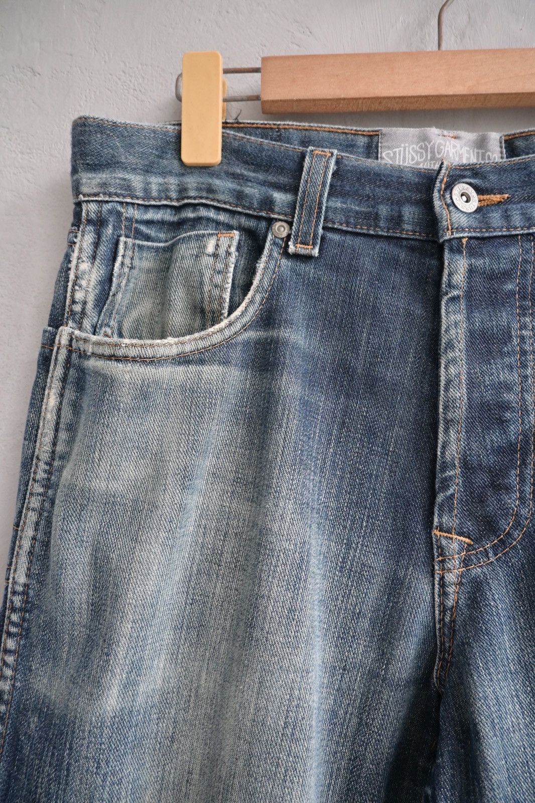Stussy Stussy 90’s stone wash denim pant Size US 31 - 3 Thumbnail