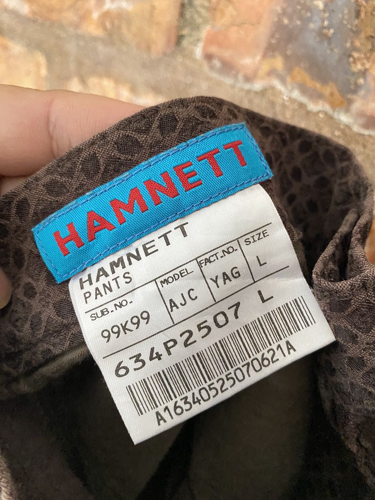 Katharine Hamnett London 2000s Hamnet Flare Texture Pants Size US 31 - 11 Thumbnail