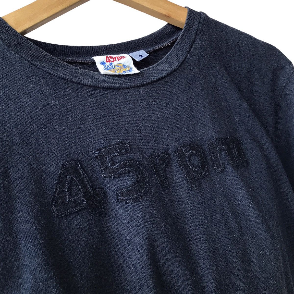 45rpm × Indigo × Kapital 45rpm Japan Deep Indigo Dyed Logo Spellout Tee Size US M / EU 48-50 / 2 - 4 Thumbnail