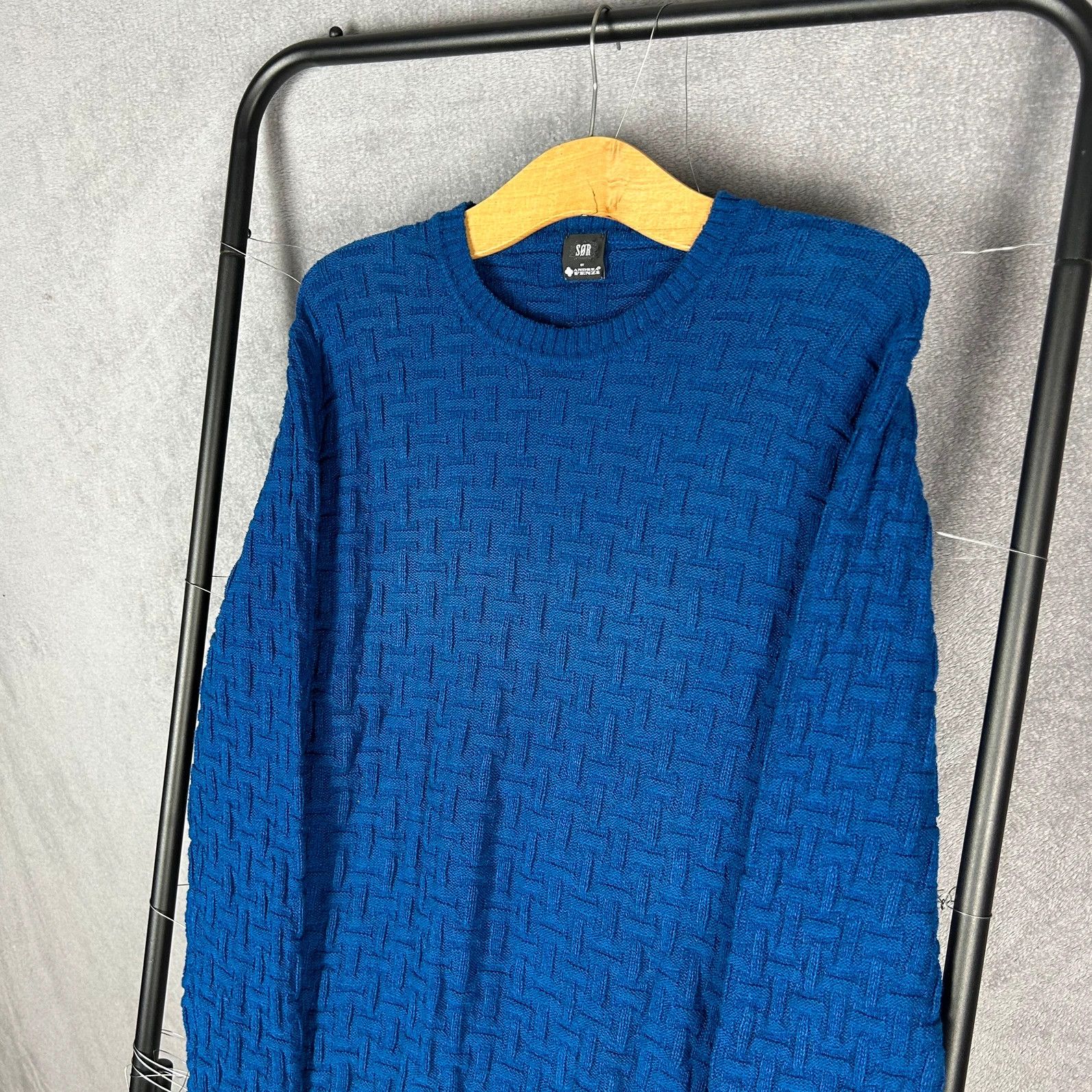 Designer Sør by Andrea Fenzi blue knitwearmonogram all over Size US L / EU 52-54 / 3 - 3 Thumbnail