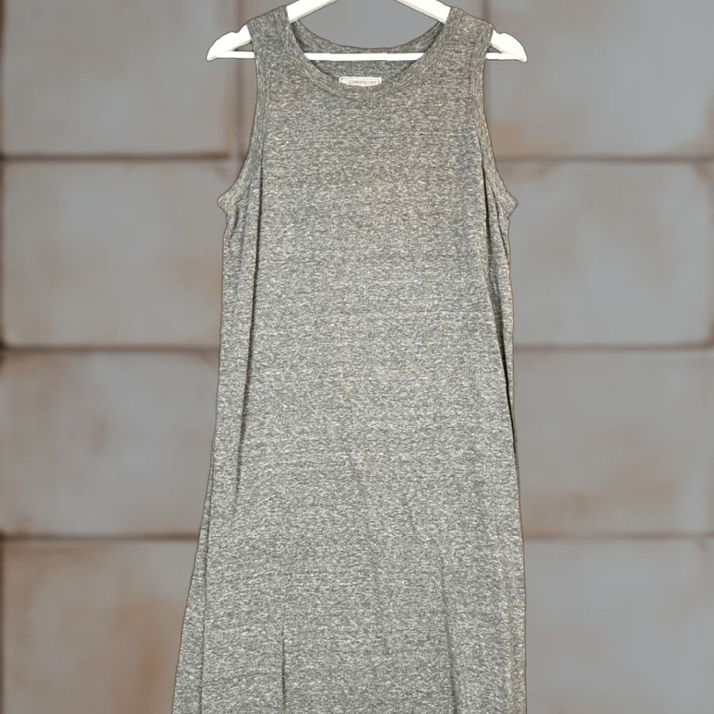 Vintage Current/Elliott The Perfect Muscle Tee Maxi Dress Slit Heather Gray L Women Dress Tank Maxi Large Gray Size L / US 10 / IT 46 - 1 Thumbnail