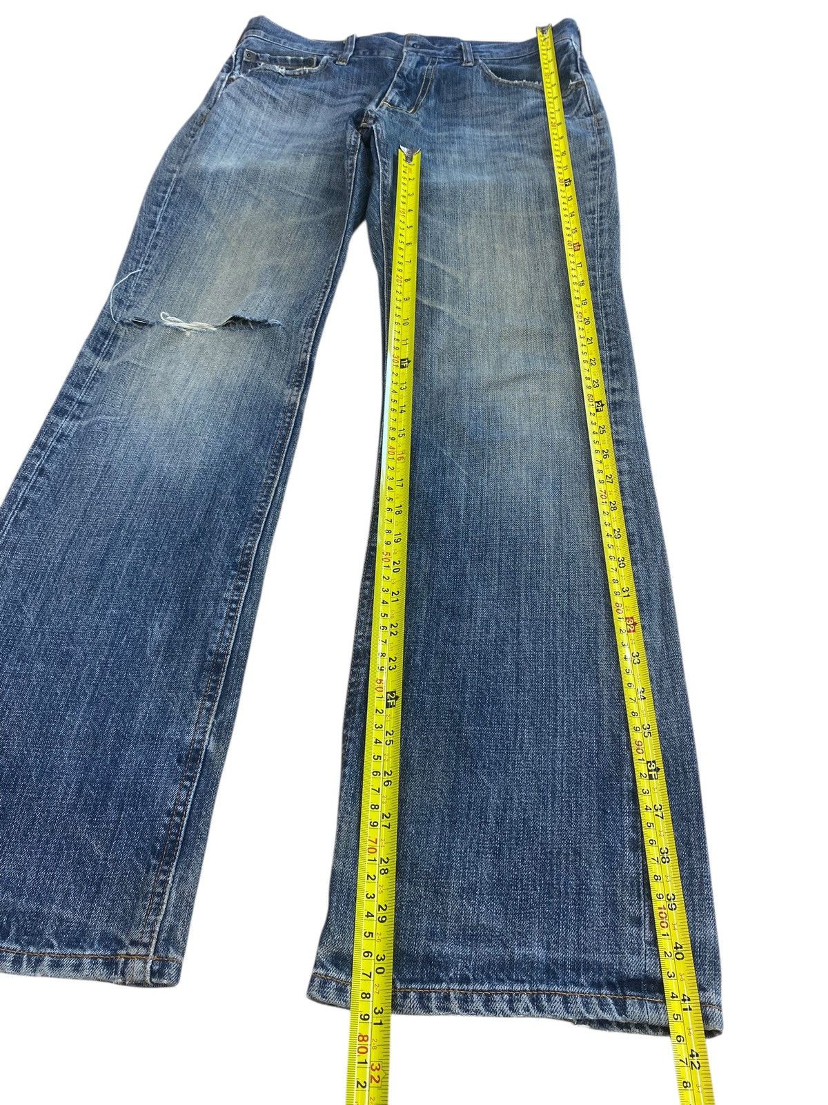 Other Japanese Brand Whiskers Ripped Style Flare Jeans Size US 32 / EU 48 - 7 Thumbnail