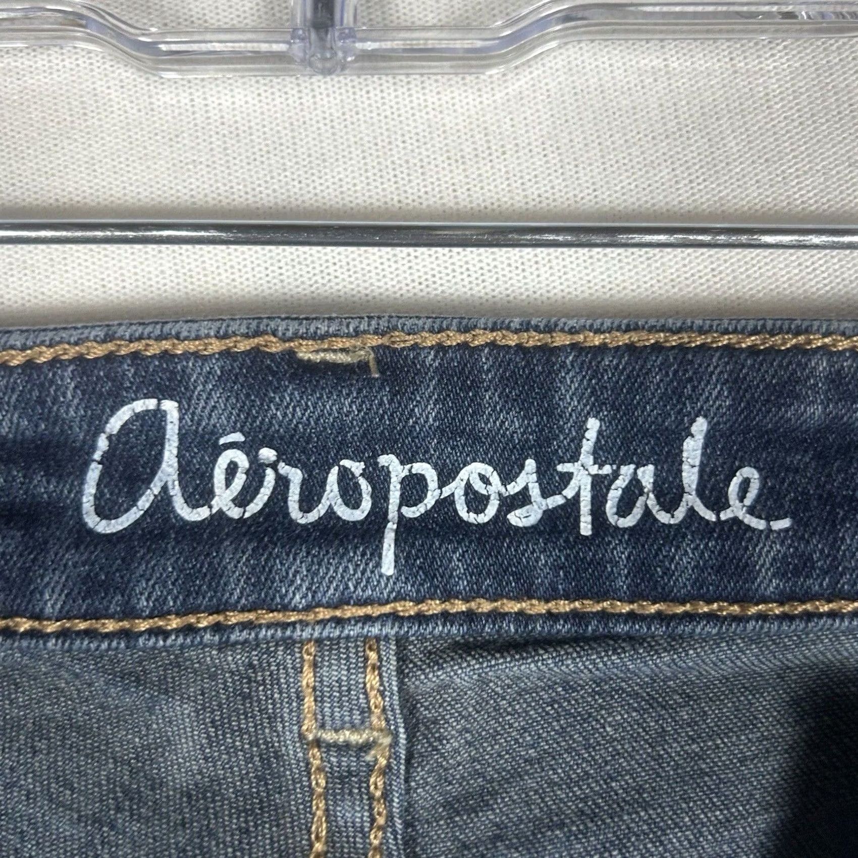 Vintage Aéropostale Ayla High Rise Jegging Jeans Dark Wash Size 2 Reg Women Slim Denim 5-Pocket Pants Size 26" / US 2 / IT 38 - 3 Thumbnail