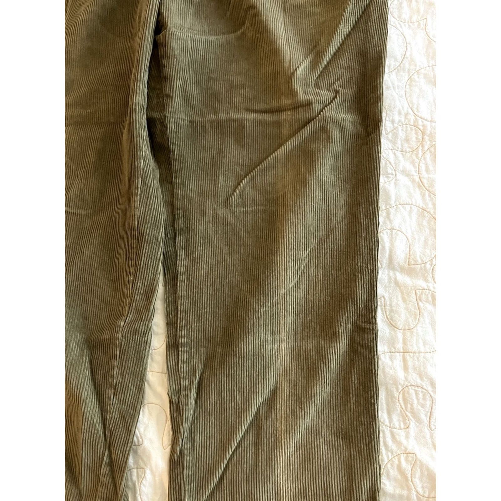 Vintage VINTAGE Trader Bay Men Corduroy Pants 40/29 Black Green Slim? Regular? Size US 40 / EU 56 - 3 Thumbnail