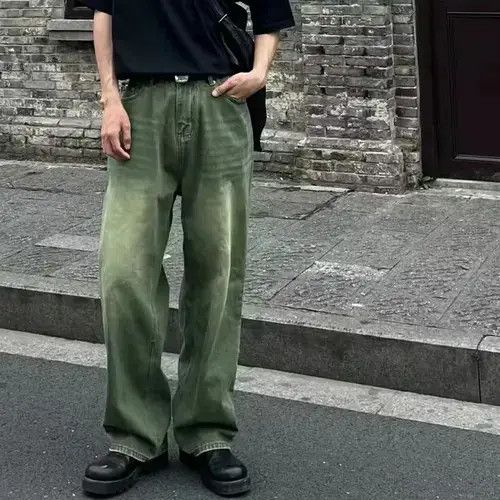 VIBE skate washed flared fade baggy jeans Size US 34 / EU 50 - 3 Thumbnail
