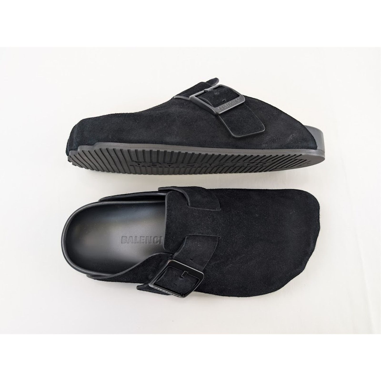 Balenciaga o1rshd1 Sunday Mule Slip On Sandals in Black Size US 12 / EU 45 - 1 Thumbnail
