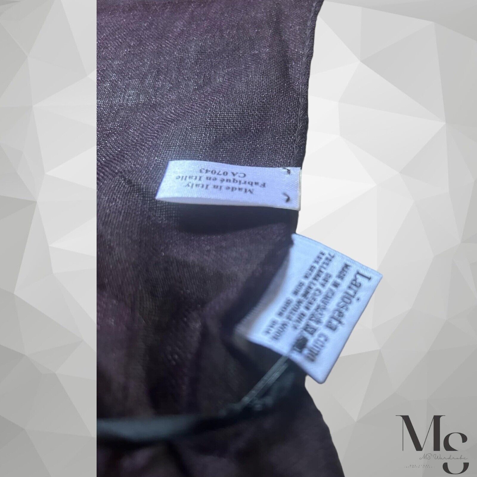 Moschino MOSCHINO Brown & Pink Logo Rect Wool Blend Scarf Itlay 71’’- Size ONE SIZE - 5 Thumbnail