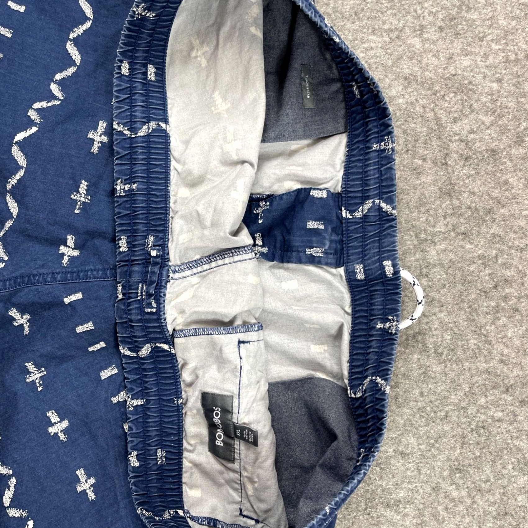 Bonobos Bonobos Shorts Men 2XL Blue Geometric Aztec AOP Drawstring Cotton Unlined 7 Size US 39 - 6 Thumbnail