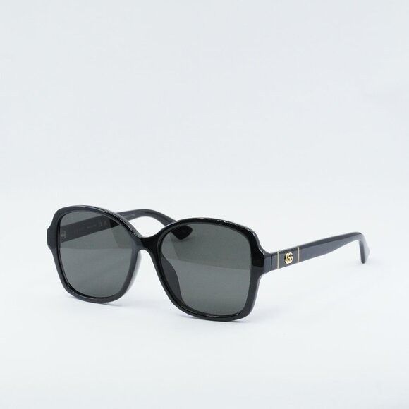 Gucci Gucci GG0765SA 002 Sunglasses Black Butterfly Frame Size ONE SIZE - 1 Thumbnail