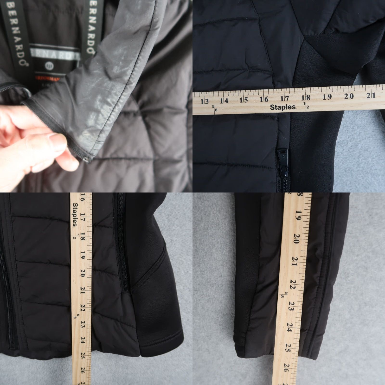 Vintage Bernardo Black Women Puffer Jacket Size L Large Size L / US 10 / IT 46 - 9 Thumbnail