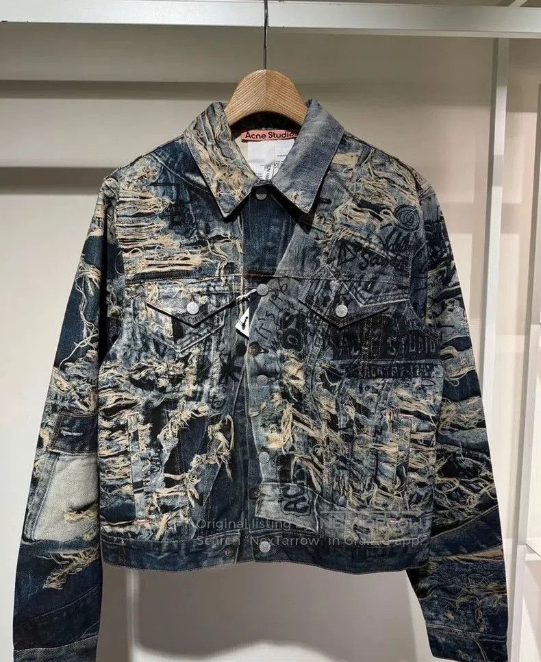 Acne Studios Acne Studios Printed Denim Jacket Size US M / EU 48-50 / 2 - 1 Thumbnail