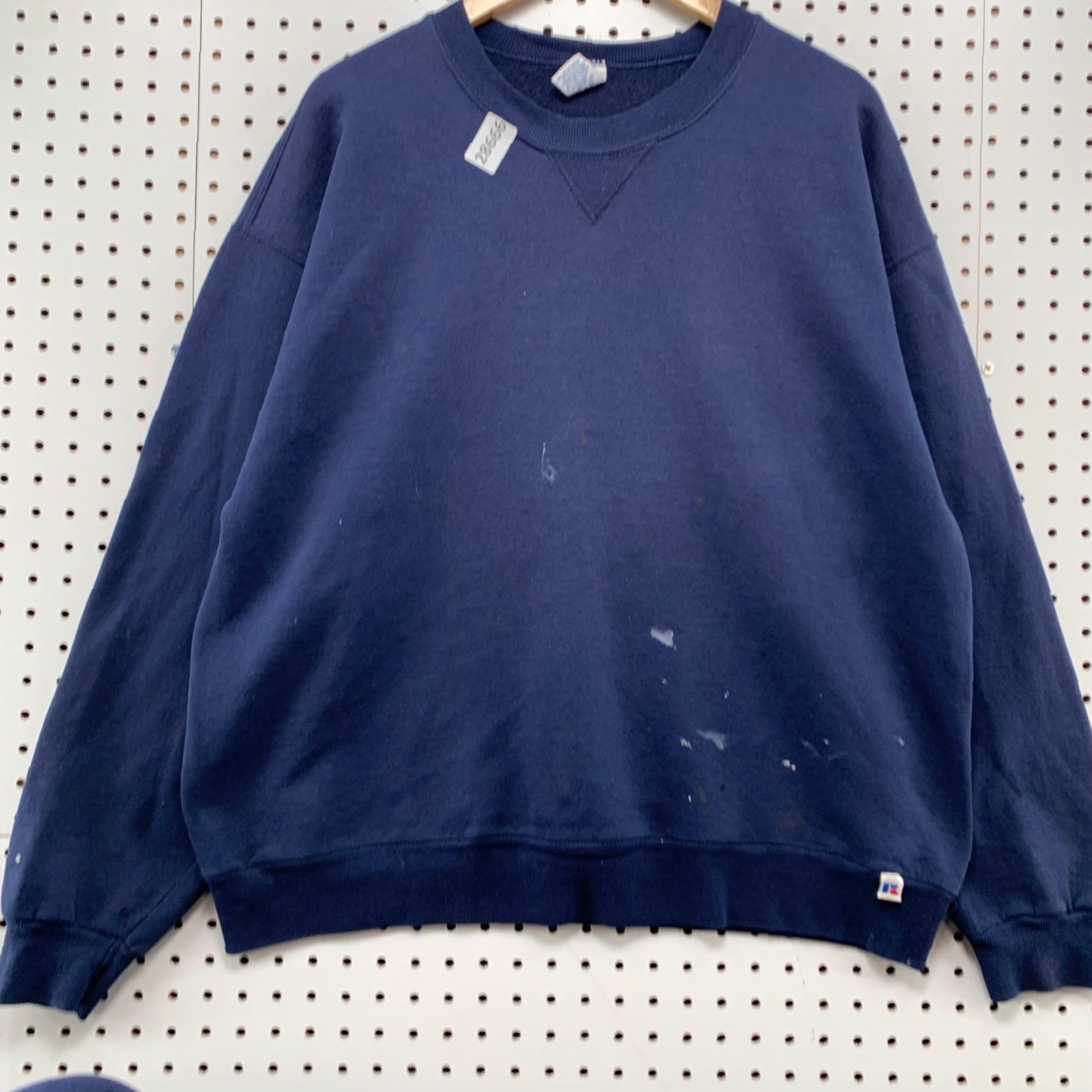 Russell Athletic VINTAGE Russell Athletic Sweatshirt Crewneck XL Men Blue 90s Distressed Paint Pullover Sweatshirt Size US XL / EU 56 / 4 - 6 Thumbnail