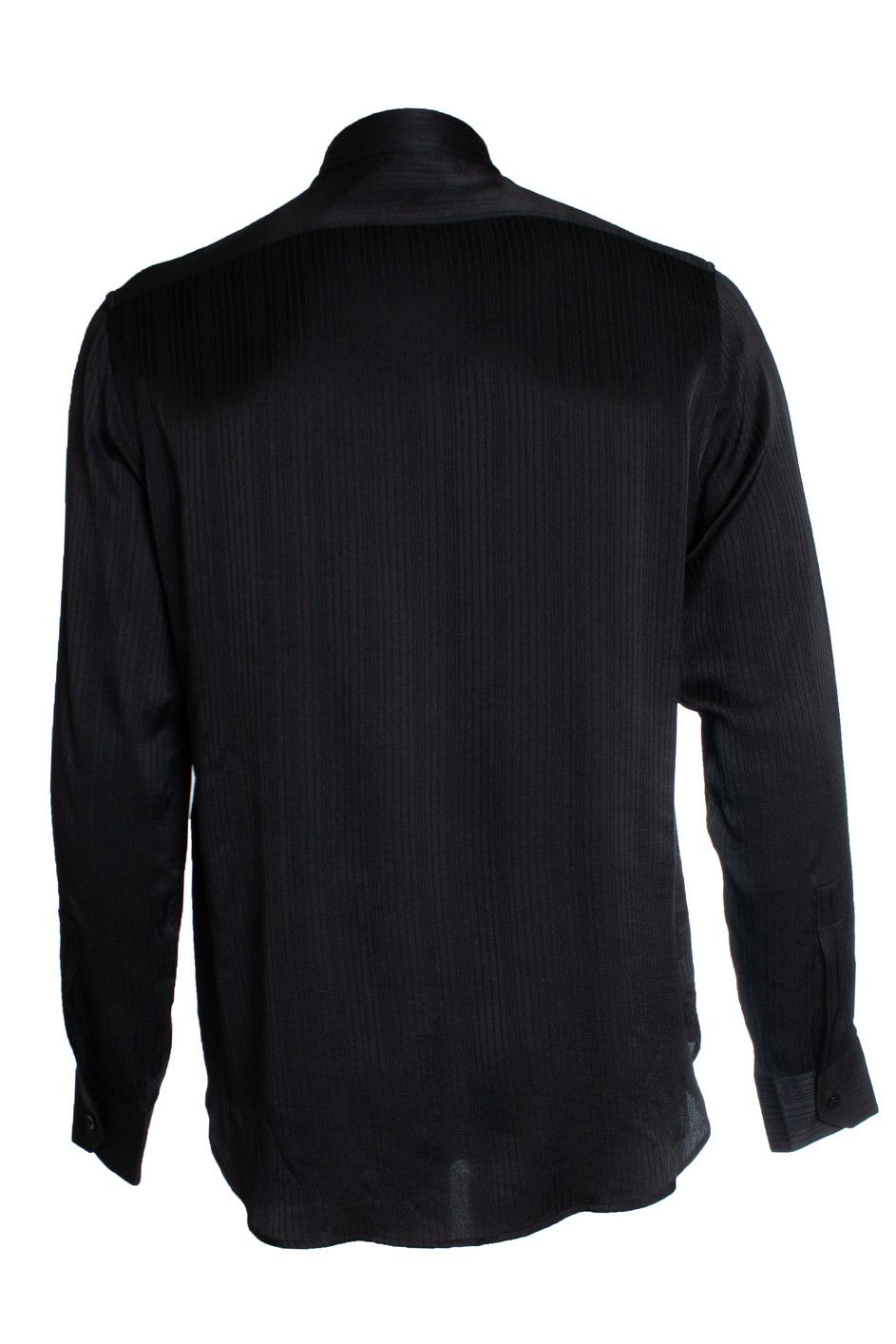 Saint Laurent Paris Saint Laurent, Black striped silk shirt 2018 Size US S / EU 44-46 / 1 - 4 Thumbnail