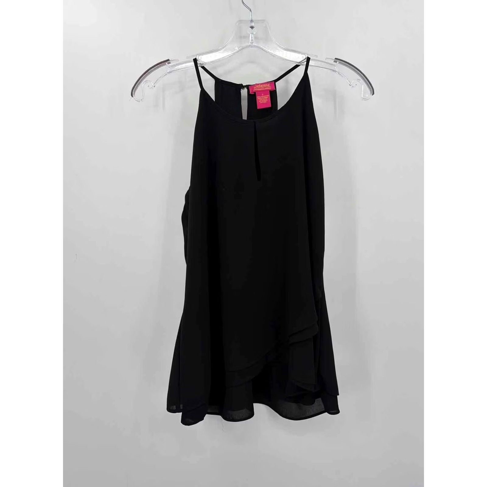 Vintage Catherine Malandrino Tank Top Black Small Size Regular Pre-Owned Size S / US 4 / IT 40 - 2 Thumbnail