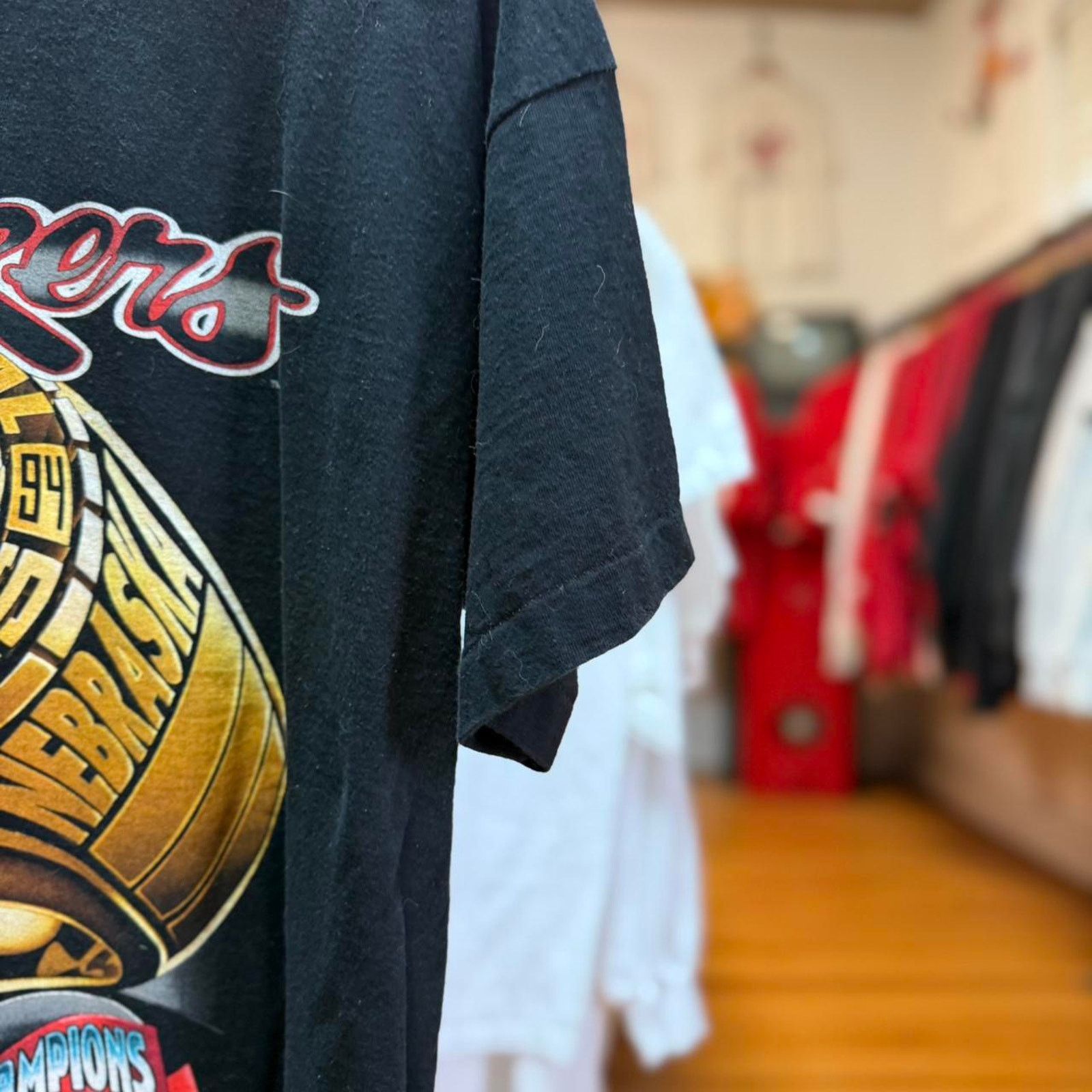 Vintage Vintage 90s Nebraska National Championship Ring T-Shirt Size US XL / EU 56 / 4 - 7 Thumbnail