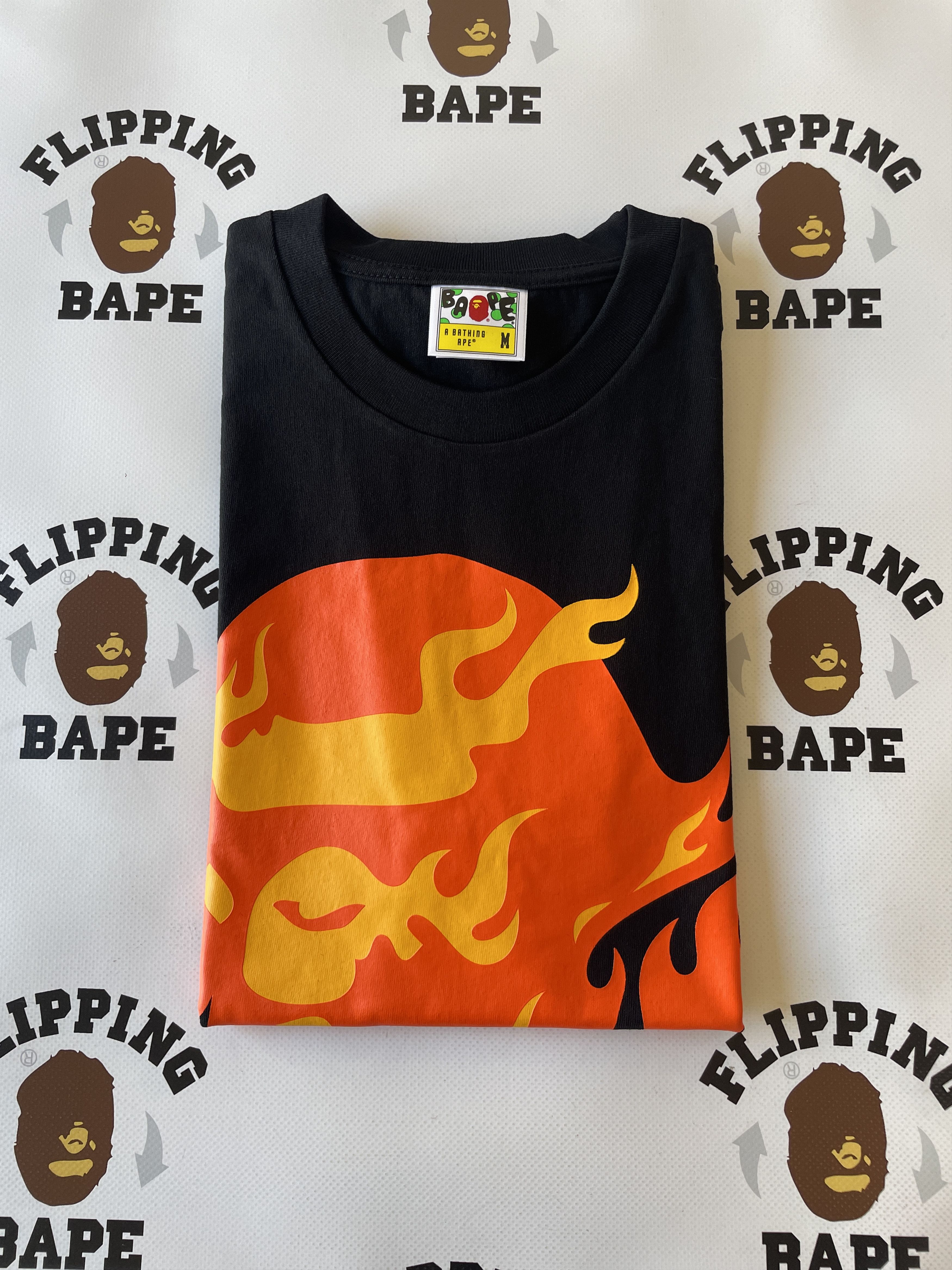 Bape BAPE FLAME APE HEAD TEE Size US M / EU 48-50 / 2 - 4 Thumbnail