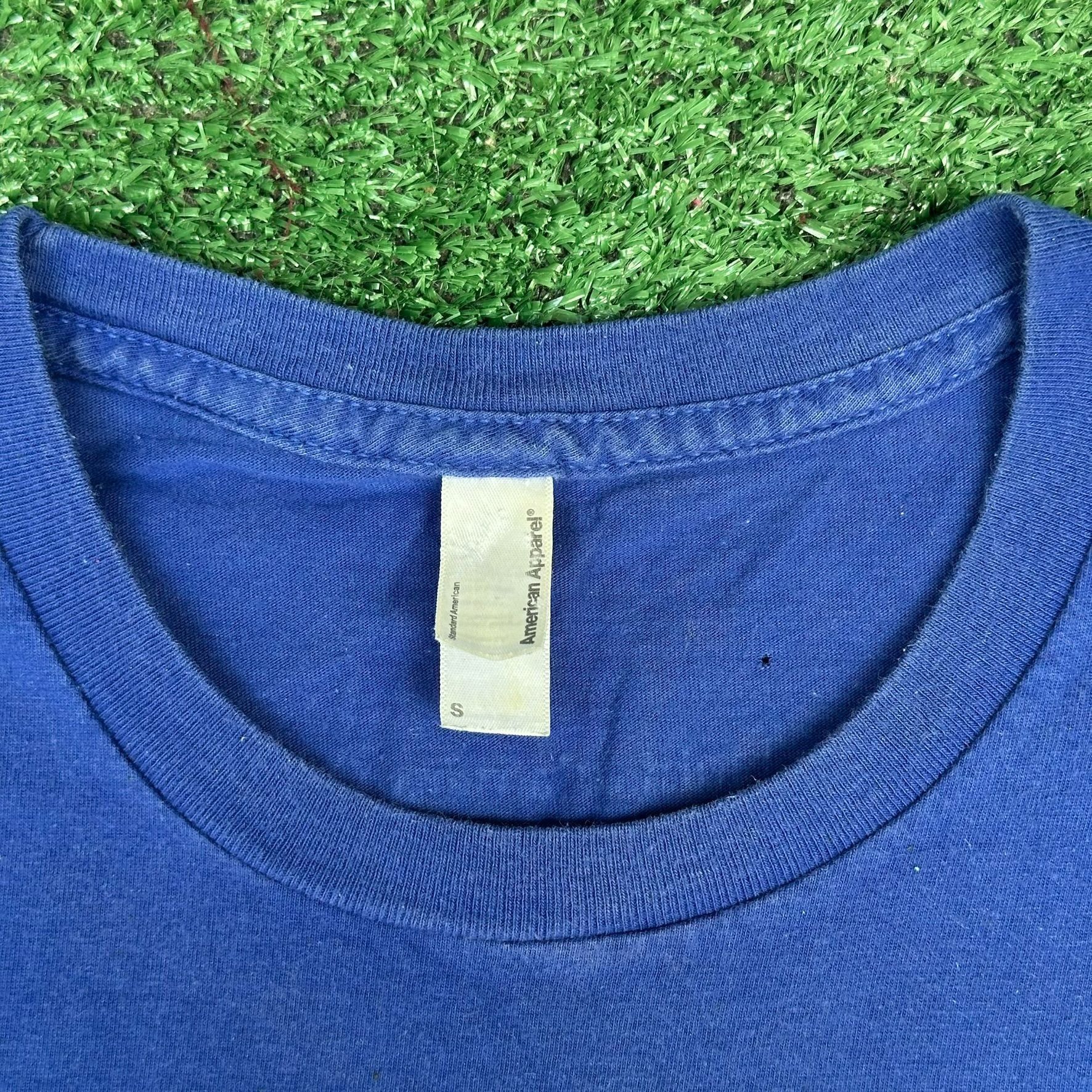 Apple Vintage Y2K Apple Camp Constellation T-Shirt Camera Blue S R Size US S / EU 44-46 / 1 - 3 Thumbnail