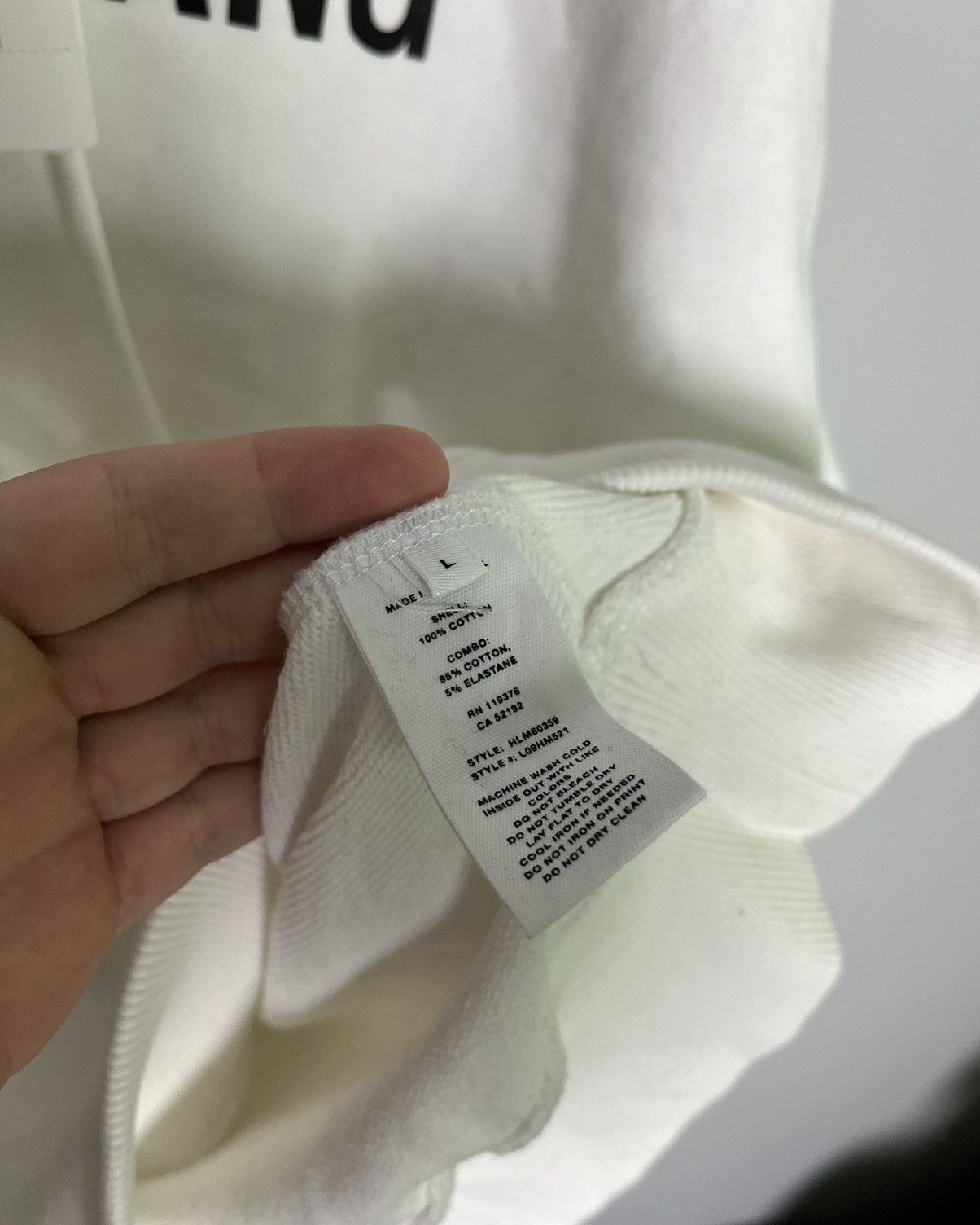 Helmut Lang Helmut Lang hoodie white Size US L / EU 52-54 / 3 - 5 Thumbnail
