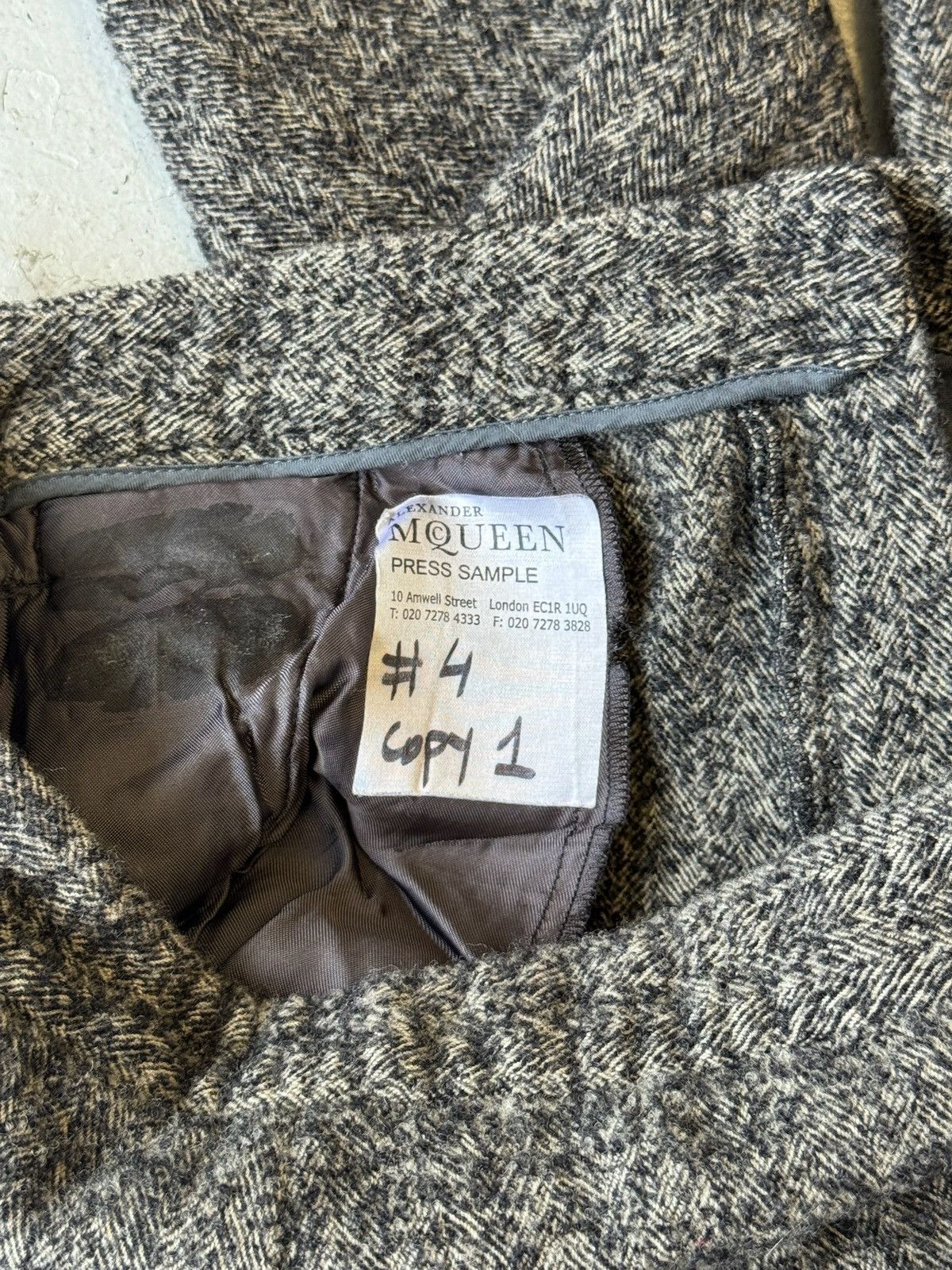 Alexander McQueen Alexander McQueen 05 Press Sample Wool Trousers Size US 28 / EU 44 - 5 Thumbnail