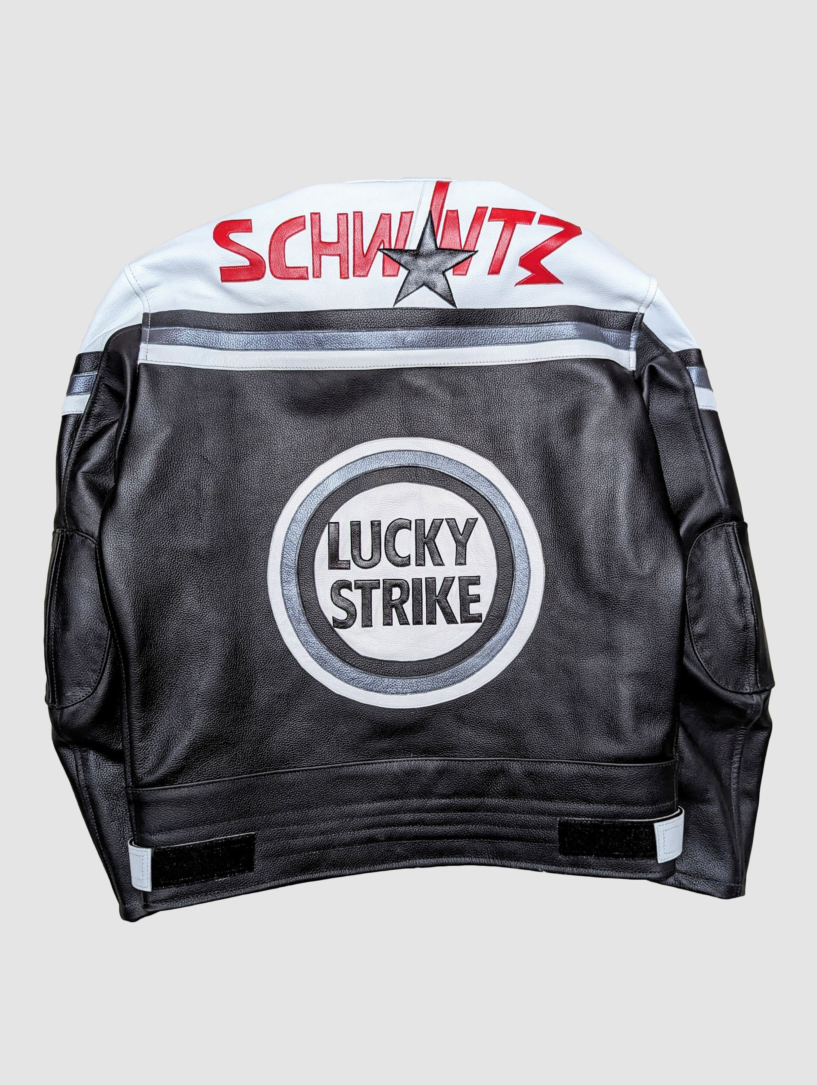 Genuine Leather LUCKY STRIKE Rare Vintage 90s Leather Jacket Size US M / EU 48-50 / 2 - 2 Thumbnail
