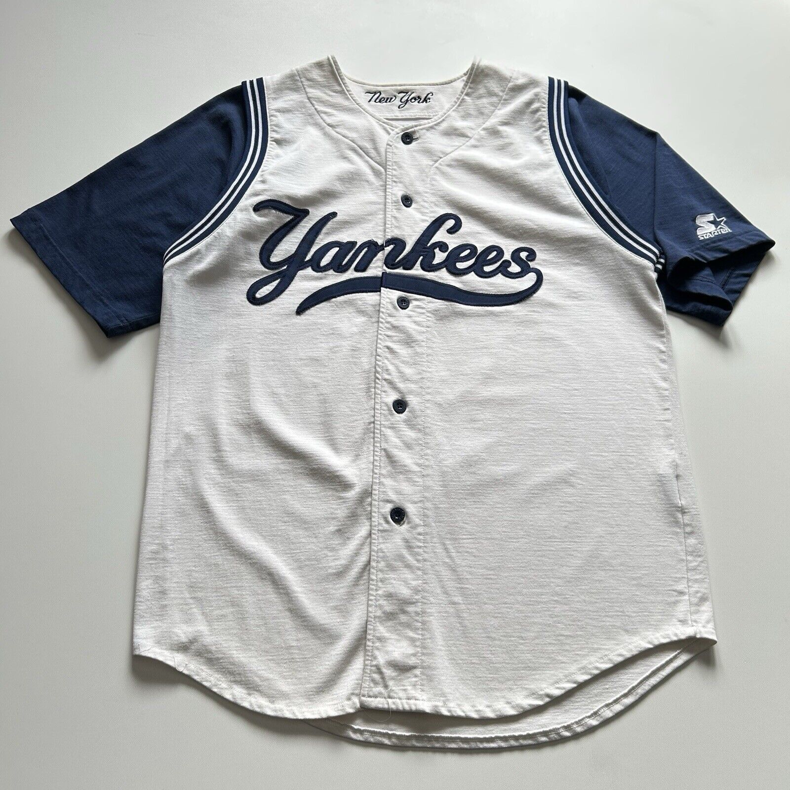 Vintage 90s New York Yankees Starter Baseball Jersey Large