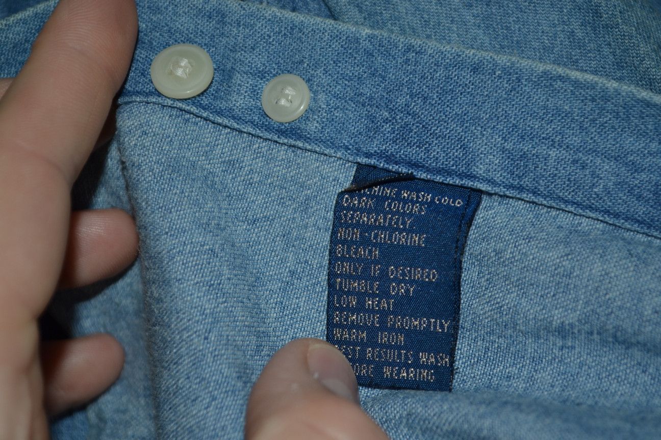 Chaps Ralph Lauren × Polo Ralph Lauren × Vintage Vintage Chaps Ralph Lauren denim cotton shirt M Size US M / EU 48-50 / 2 - 8 Thumbnail