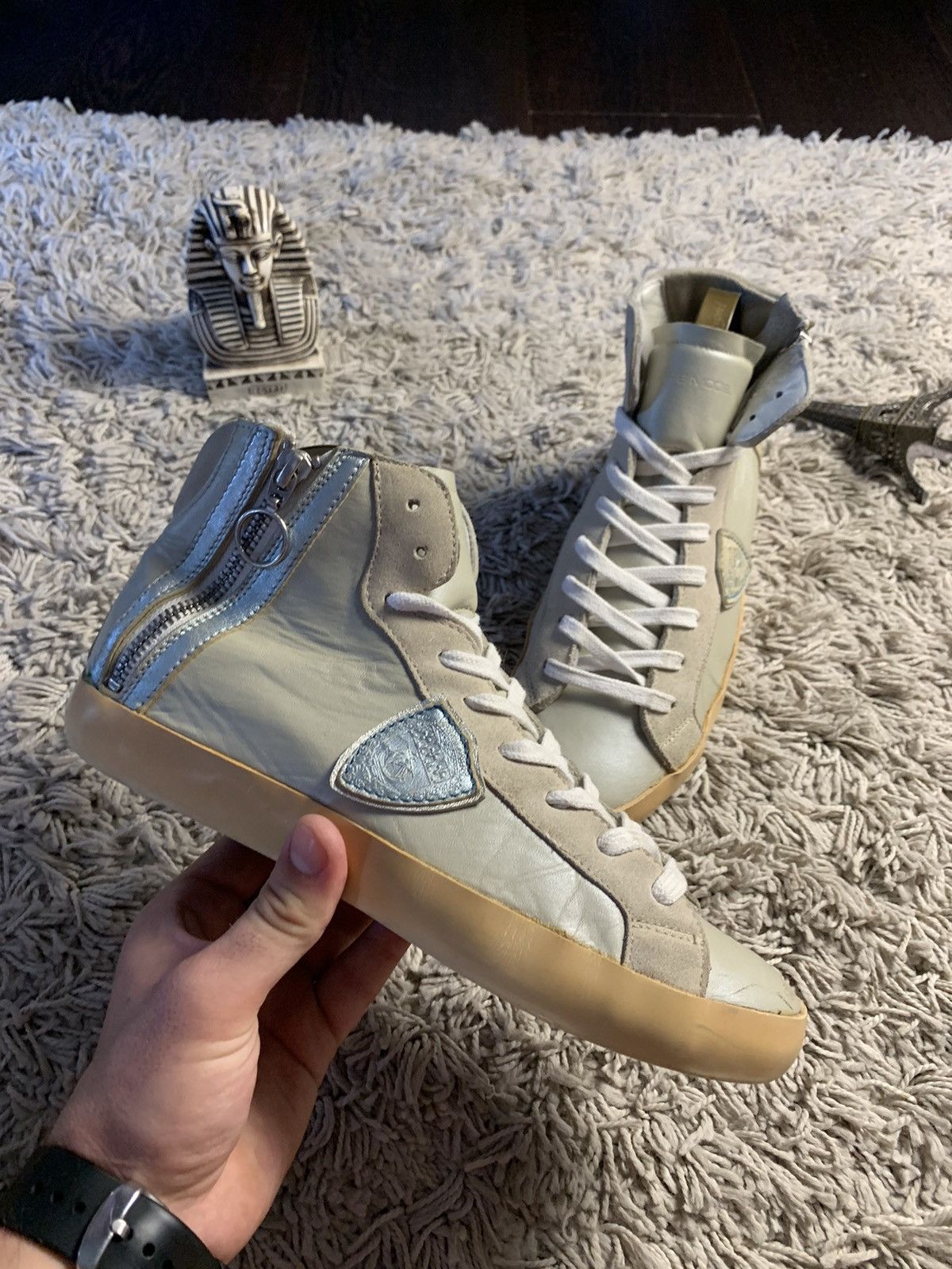 Philippe Model CRAZY 👀 Philippe Model Leather sneakers unisex size 39 Size US 6 / EU 39 - 4 Thumbnail