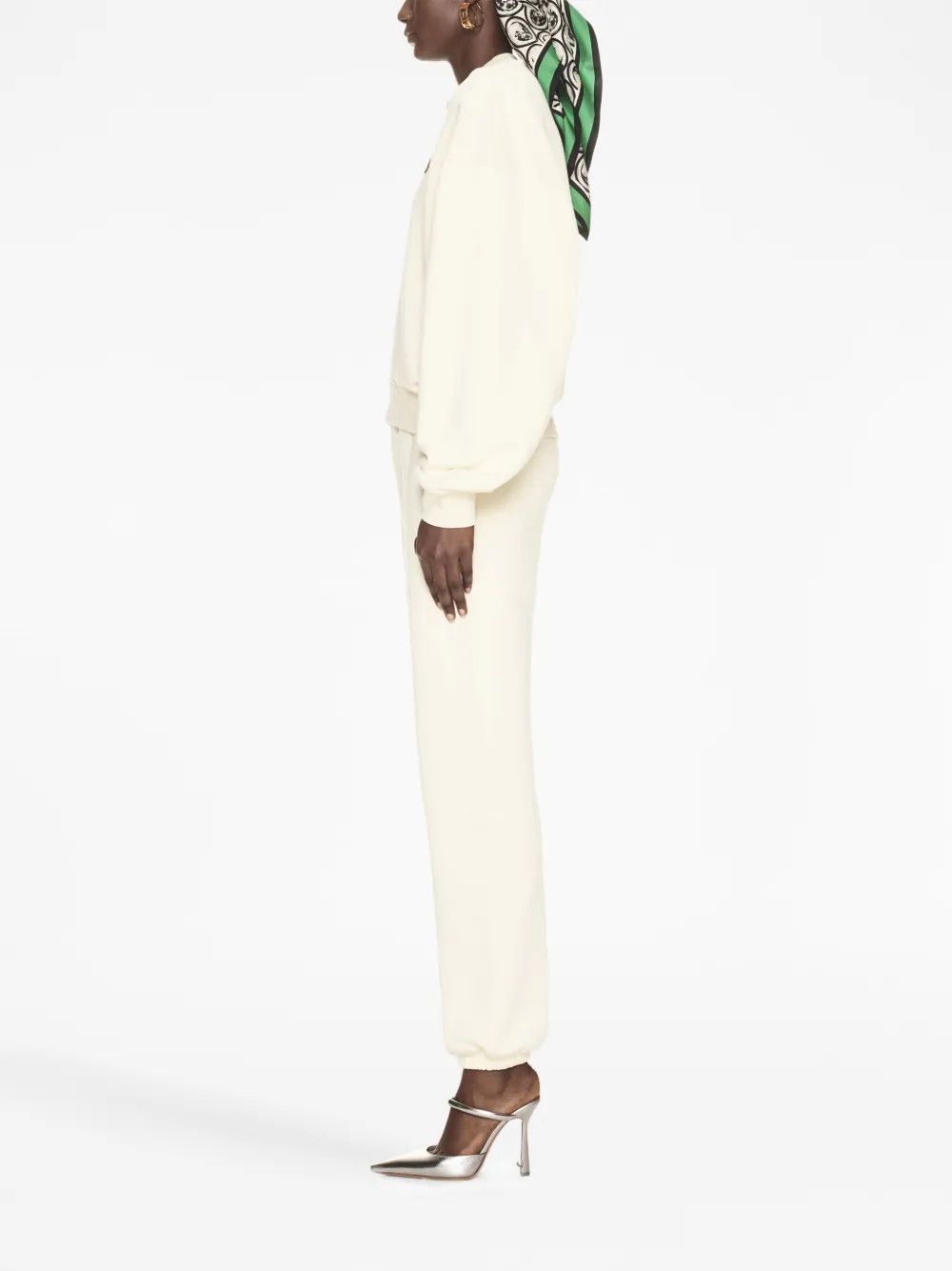 Off-White o1y1225 Logo Sweatshirt in Ivory Size XS / US 0-2 / IT 36-38 - 3 Thumbnail