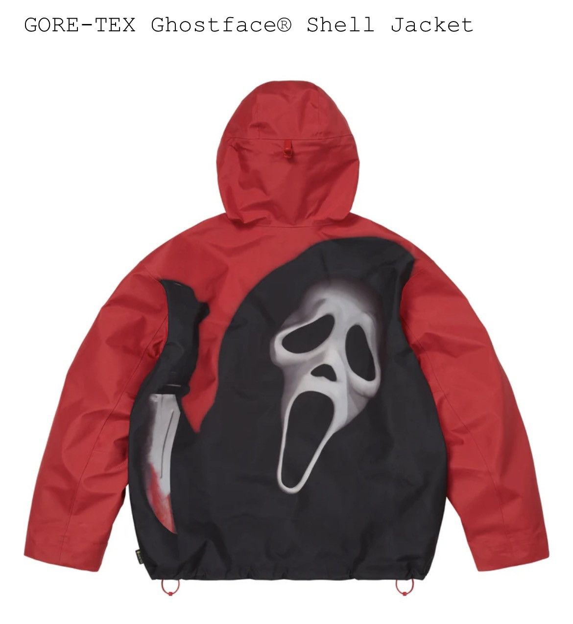 Supreme Supreme GORE-TEX Ghostface Shell Jacket Red SS26 Size Medium Size US M / EU 48-50 / 2 - 1 Thumbnail