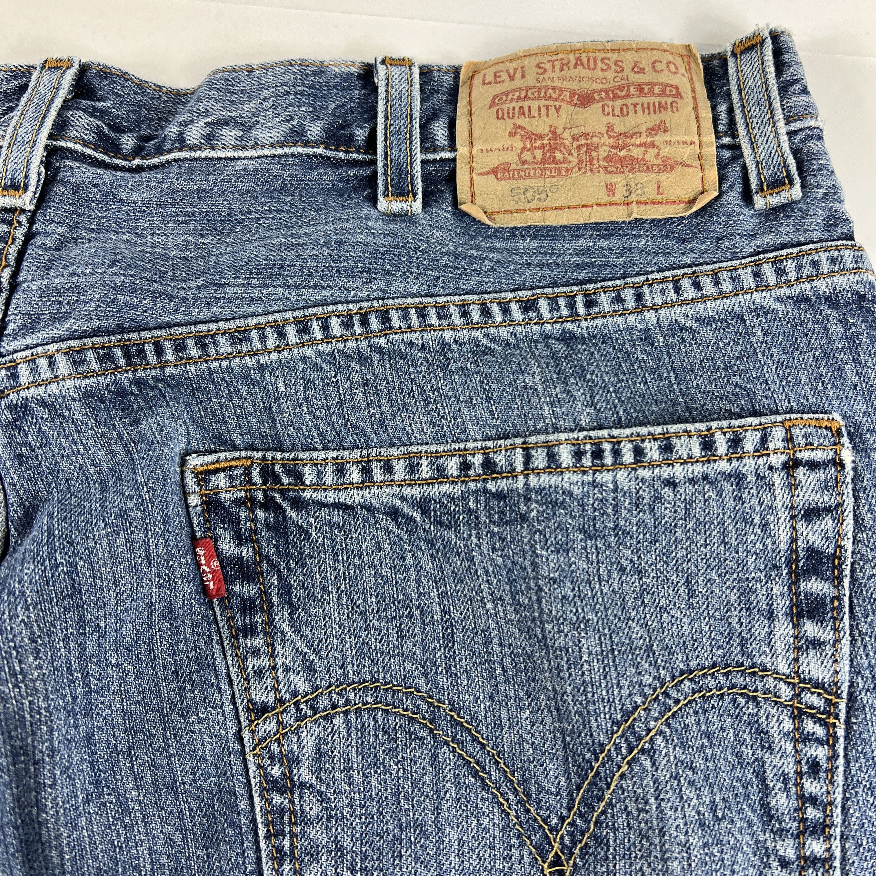 Levi's × Vintage VTG Levi's Jean Shorts 505 Cut Off Distressed Denim Jorts Size US 36 / EU 52 - 9 Thumbnail