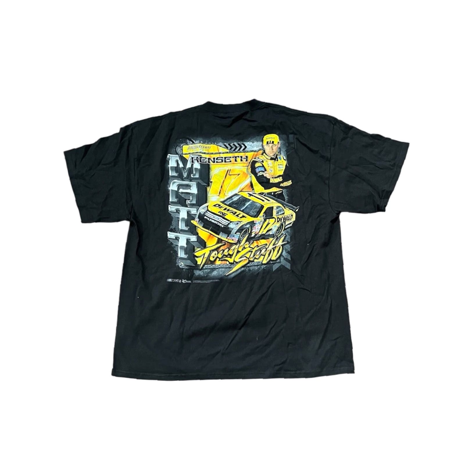 Chase Authentics VINTAGE Matt Kenseth #17 T-Shirt Mens XL Black Nascar Dewalt Racing Double Sided Size US XL / EU 56 / 4 - 1 Thumbnail