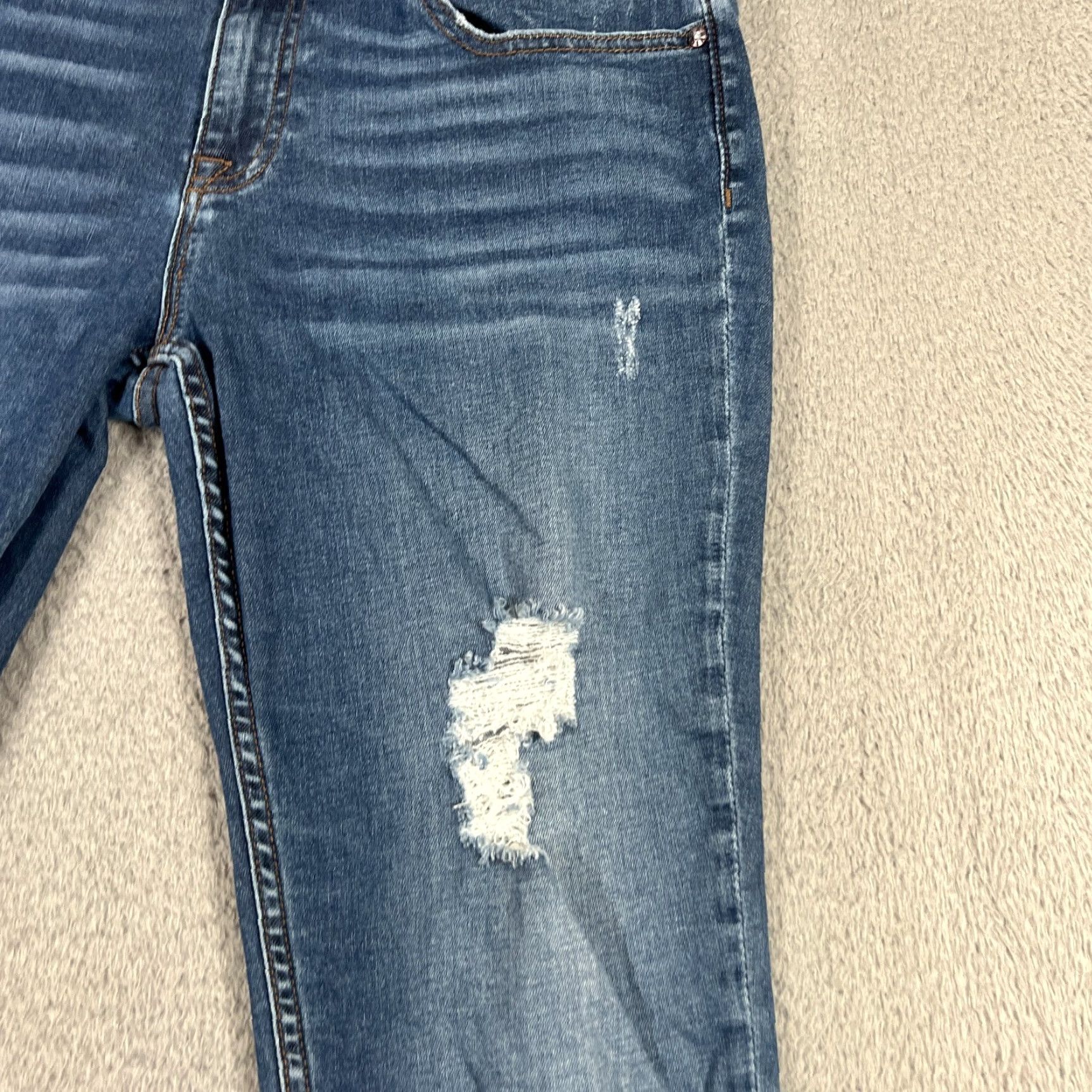 Vintage VINTAGE SkinnyJeans Mens Skinny Fit Jagger Denim Jeans 29x28 Blue Cotton Blend Size US 29 - 5 Thumbnail