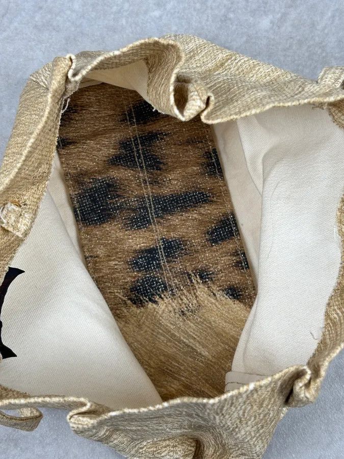 Roberto Cavalli Roberto Cavalli Gold Textured Tote Bag Size ONE SIZE - 14 Thumbnail