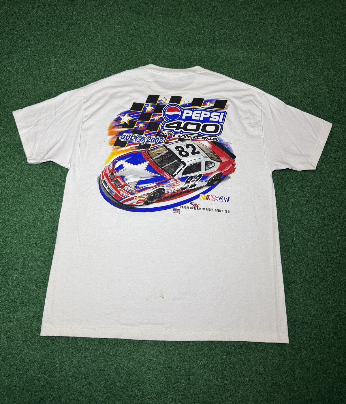 Pepsi Daytona 400 Pepsi Nascar Y2K Racing XL White T Shirt 23x32 Size US XL / EU 56 / 4 - 1 Thumbnail