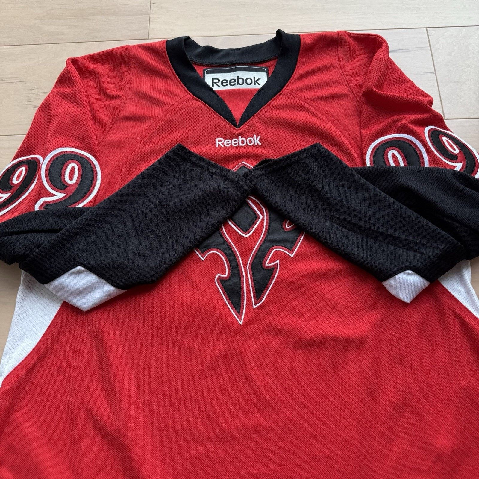 Reebok World of Warcraft Hockey Jersey XL Red Black Diablo Horn Size US XL / EU 56 / 4 - 4 Thumbnail